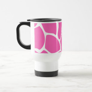 Girafftryckmönster i ljus Pink. Resemugg