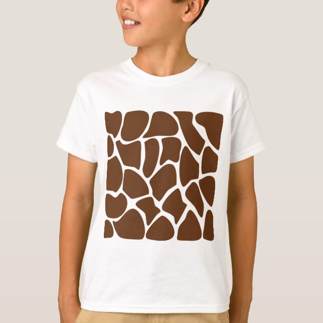 Girafftryckmönster i mörka Brown. Tröja (Framsida)
