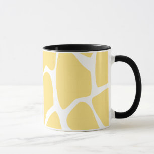 Girafftryckmönster i Yellow. Mugg