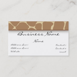 Girafftryckvisitkort Visitkort
