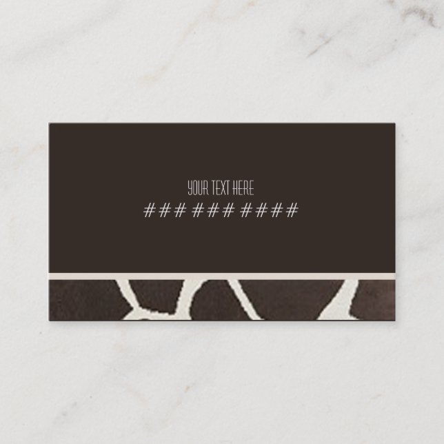 Girafftryckvisitkort Visitkort (Framsida)