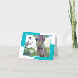 GiraffZoodjur noterar kortet Kort