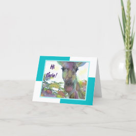 GiraffZoodjur noterar kortet Kort