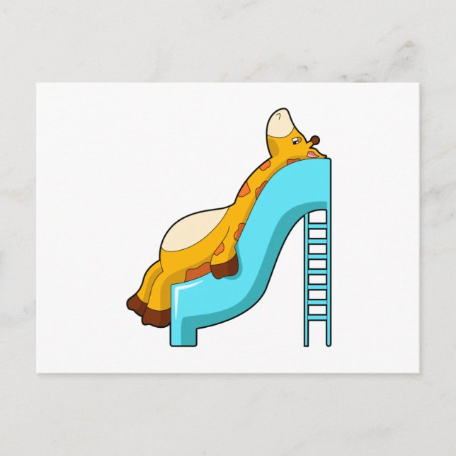 Girafrutsch Slide är inte en bra översättning, ett Vykort (Framsida)