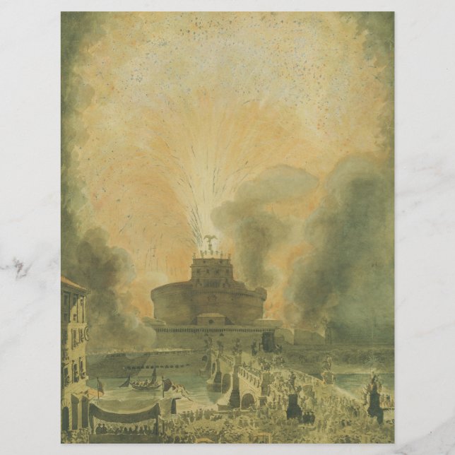 Girandola vid Castel Sant'Angelo Reklamblad (Framsidan)