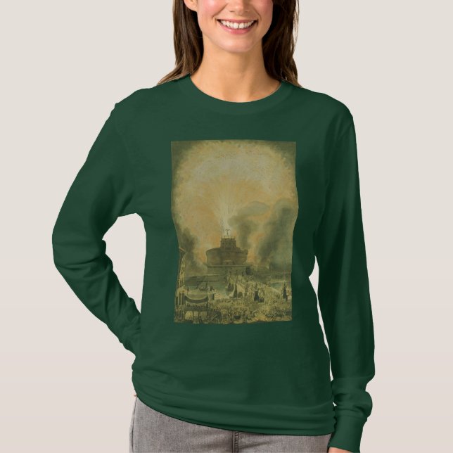 Girandola vid Castel Sant'Angelo T Shirt (Framsida)