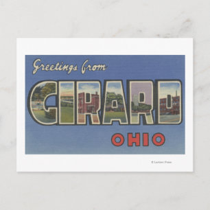 Girard, OhioLarge Brev ScenesGirard, OH Vykort