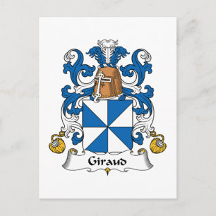 Giraud Family Crest Vykort