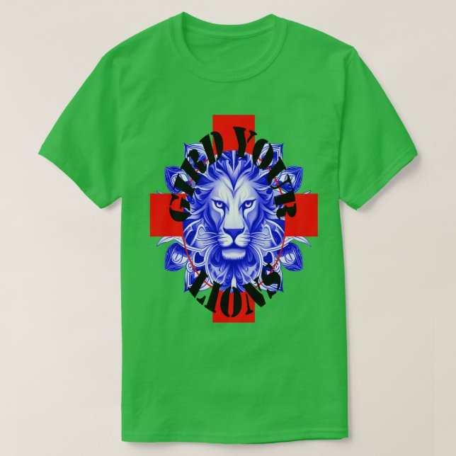 Gird Your Lejon England Coach Roligt Idiom Blue Le T Shirt (Design framsida)