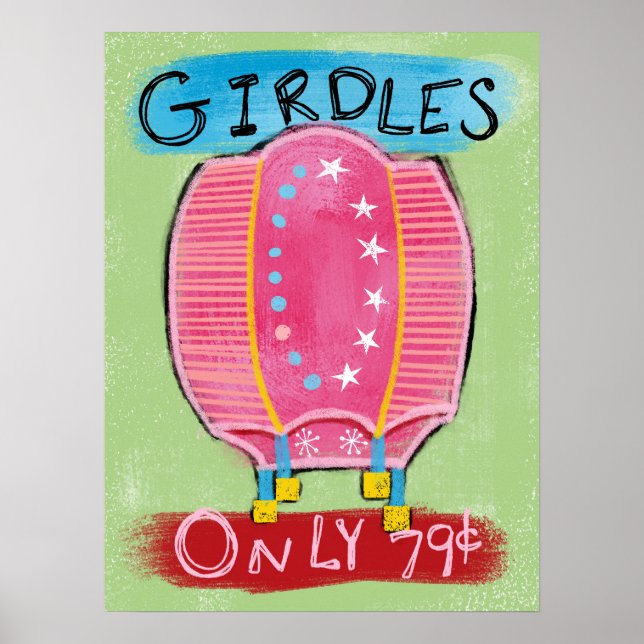 Girdles for sale Poster Wall Art - Lustigt Mode (Framsidan)