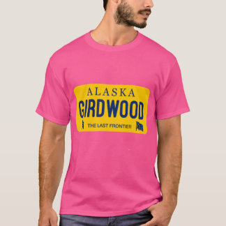 Girdwood Alaska Registreringsskylt Stad Namn T Shirt