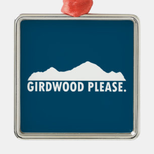 Girdwood Alaska, tack Julgransprydnad Metall