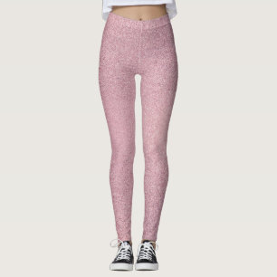 Girgig Rosa Glitter Struktur Leggings
