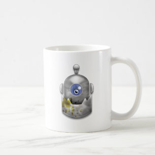 Girig robotlogotyp kaffemugg