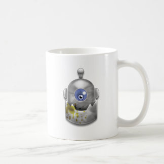 Girig robotlogotyp kaffemugg