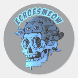 girig runt klistermärke