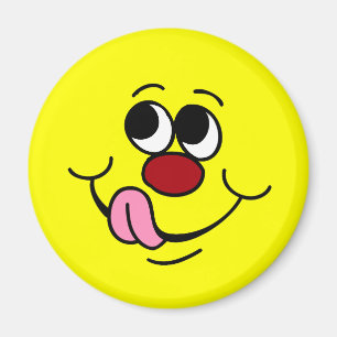 Girigt ansikte Grumpey Magnet