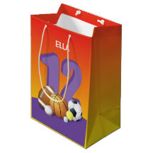 Girl 12:e Birthday Sports Bollar