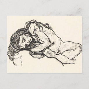Girl 1918 by Egon Schiele Vykort