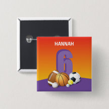 Girl 6e Birthday Sports Bollar