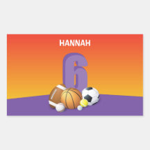 Girl 6e Birthday Sports Bollar