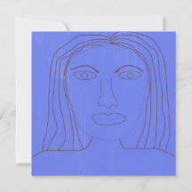 Girl abstrakt teckning art