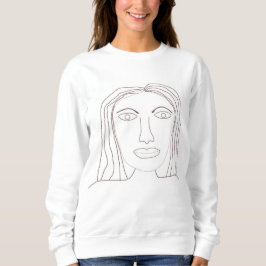 Girl abstrakt teckning art t shirt