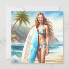 Girl Action Point Break Inbjudningar