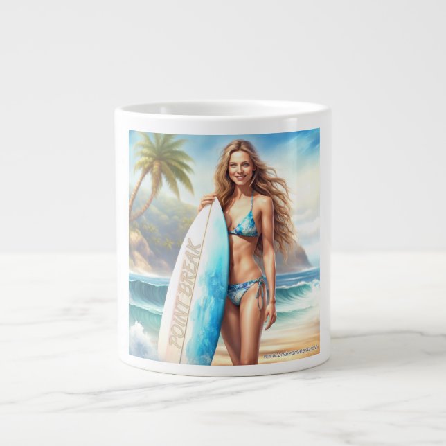 Girl Action Point Break Jumbo Mugg (Framsidan)