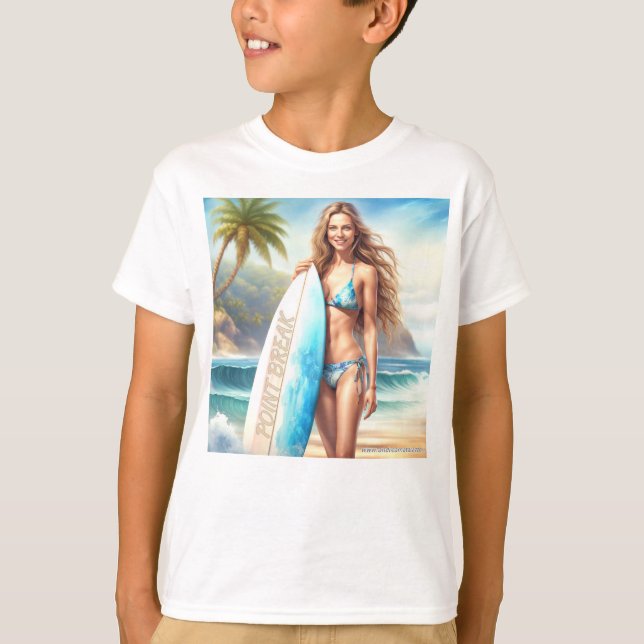 Girl Action Point Break T Shirt (Framsida)