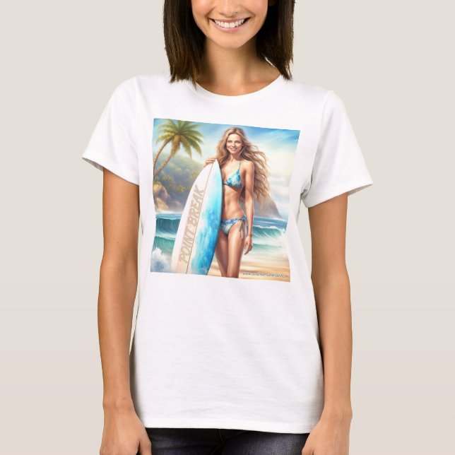 Girl Action Point Break T Shirt (Framsida)