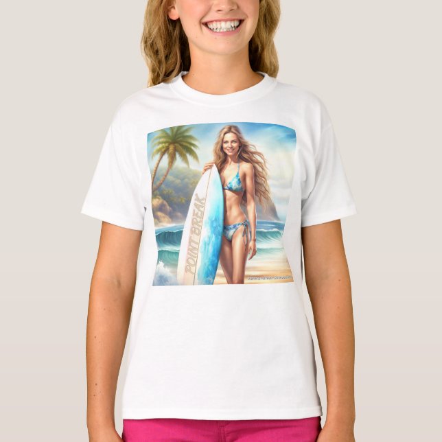 Girl Action Point Break T Shirt (Framsida)