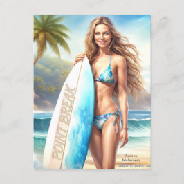 Girl Action Point Break Vykort