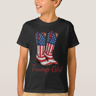 Girl American Flagga Vote Trump Girl Republican Co T Shirt