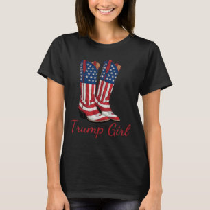 Girl American Flagga Vote Trump Girl Republican Co T Shirt