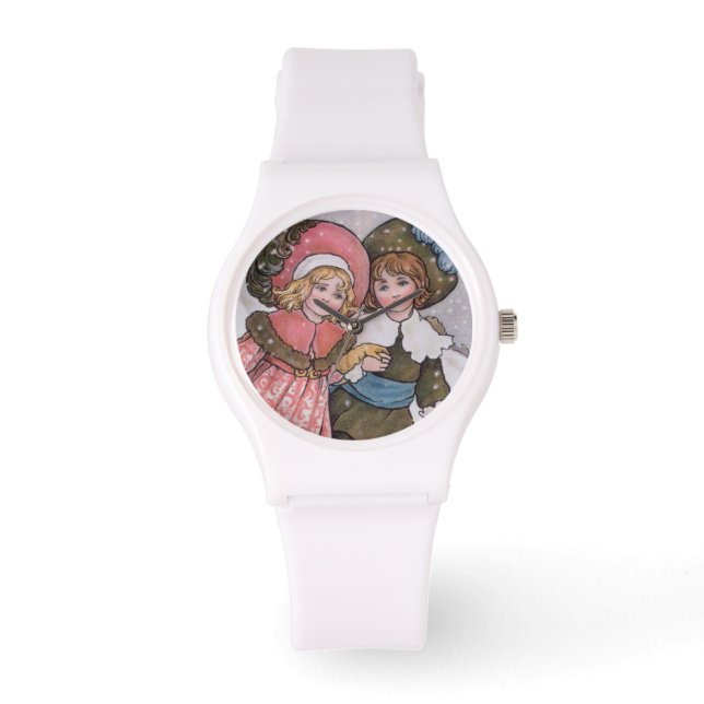 Girl and Boy Skating Armbandsur (Framsida)