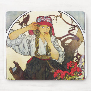 Girl and Geranium, Mucha Musmatta
