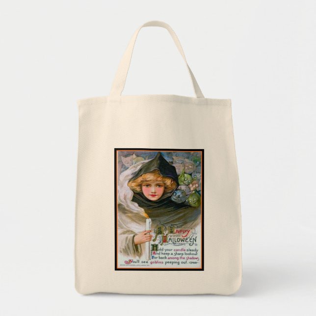 Girl and Goblins Halloween Tote Tygkasse (Framsidan)