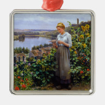 Girl and her Pet Dove (Young Woman and Bird)