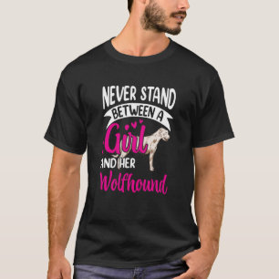 Girl and her Wolfhound Irish Greyhound Irish Wolfh T Shirt