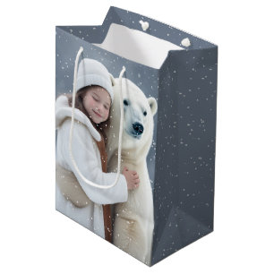 Girl and Polar Bear Hug