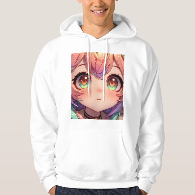 Girl Anime Hoodie (Framsida)