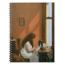 Girl at a Sewing Maskin (av Edward Hopper)