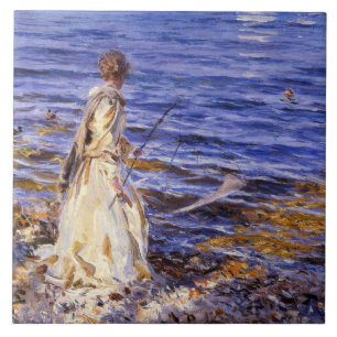 Girl (av John Singer Sargent) Kakelplatta