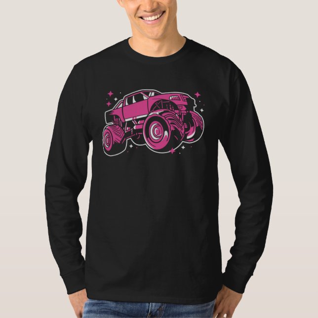 Girl Awesome Monster Truck T Shirt (Framsida)