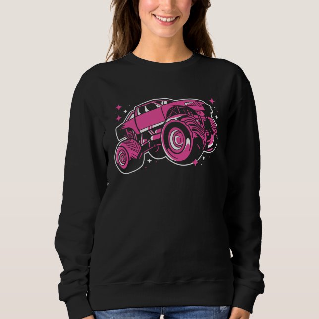 Girl Awesome Monster Truck T Shirt (Framsida)