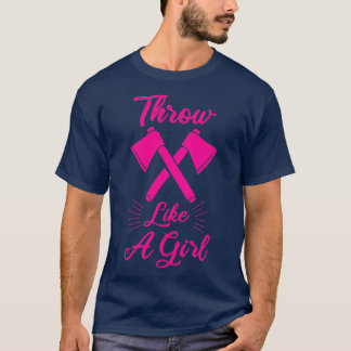 Girl Ax Throwing Ax Thrower Classic TShirt T Shirt