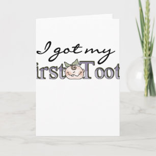 Girl Baby First Tooth Kort