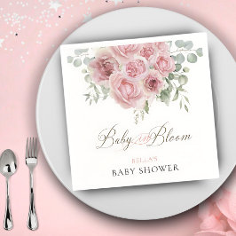 Girl Baby i Bloom Baby Shower Napkins Pappersservett