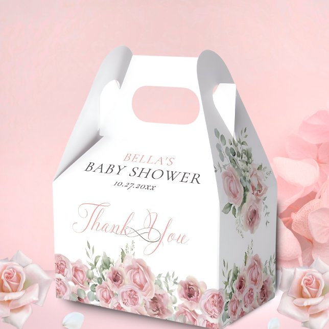 Girl Baby i Bloom Baby Shower Tack Presentaskar (Skapare uppladdad)